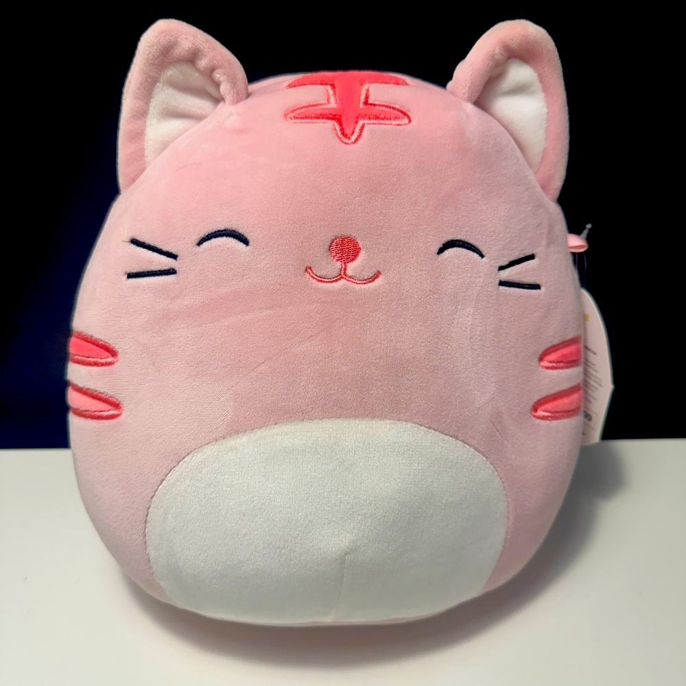 Pink Cat Plush Toy:Paulita Squishmallow. Medium size